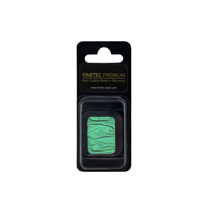 Finetec FINETEC® Premium pastilla de acuarela nacarada High Chroma Verde Finetec FINETEC® Premium pastilla de acuarela nacarada High Chroma Verde